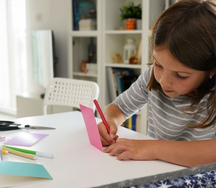 Teaching Kids To Create And Write DIY Thank-You Cards