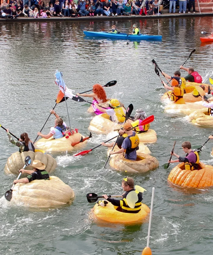 Giant Pumpkins Are Racing Across A Lake In Tualatin. Yes, Really